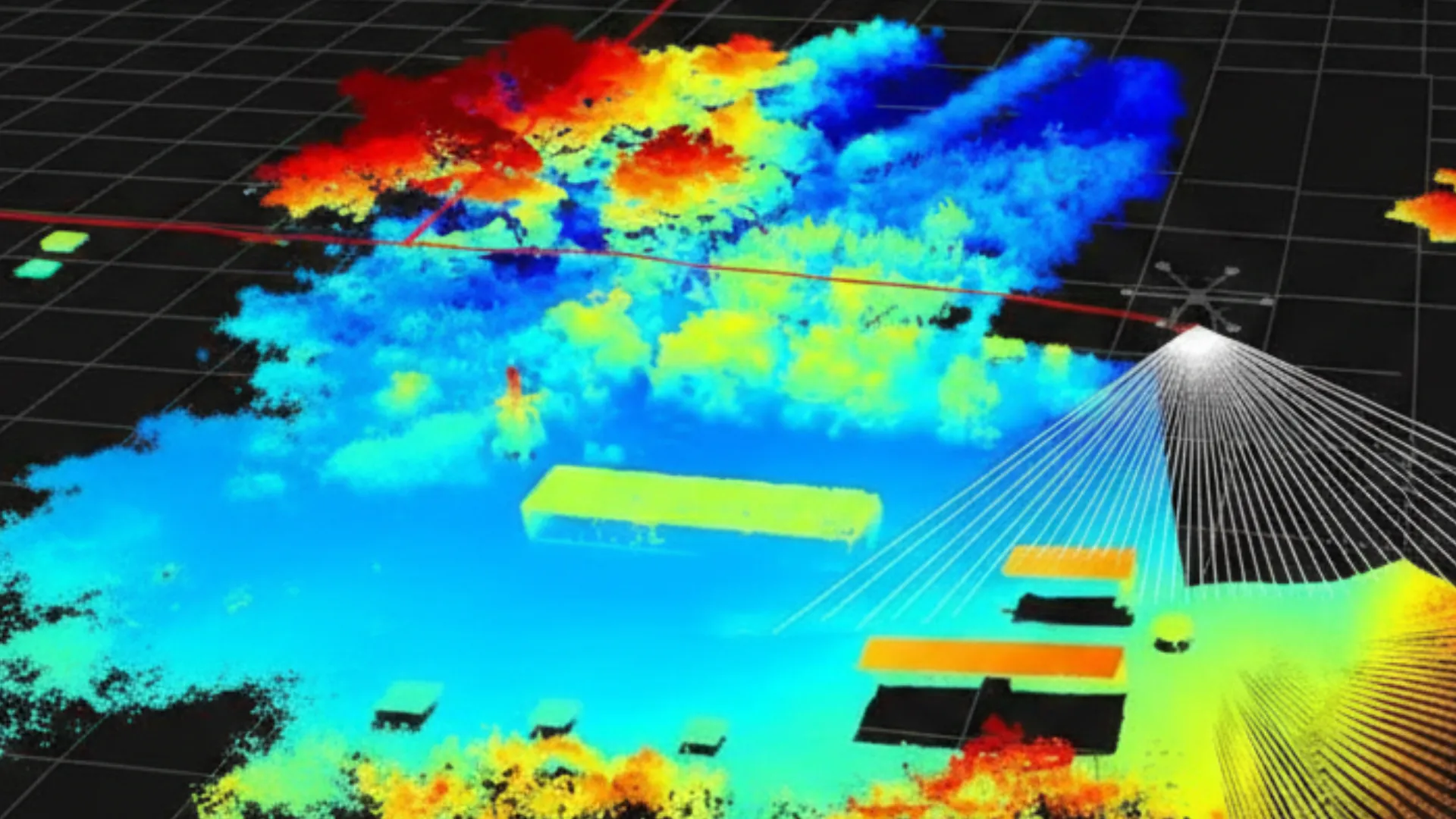Aerial surveying and lidar capture project